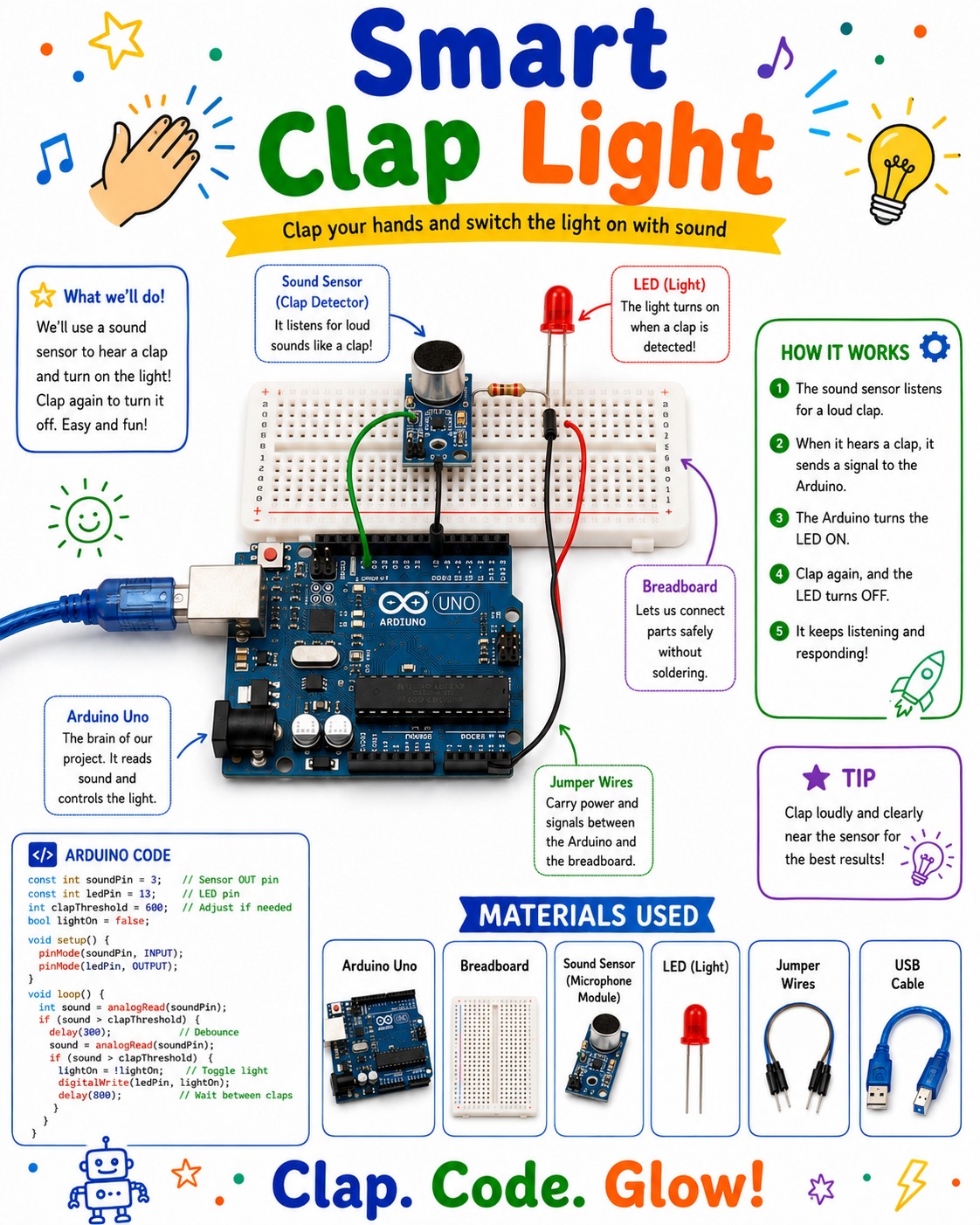 Smart Clap Light