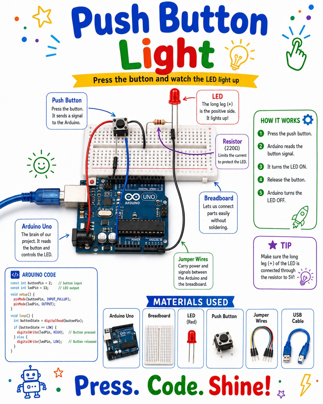 Push Button Light